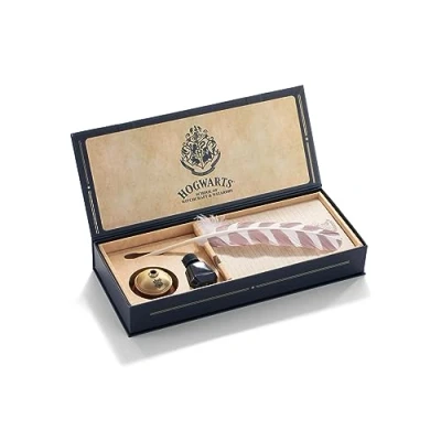 Abbildung von The Noble Collection Hogwarts Writing Quill with Headed Paper