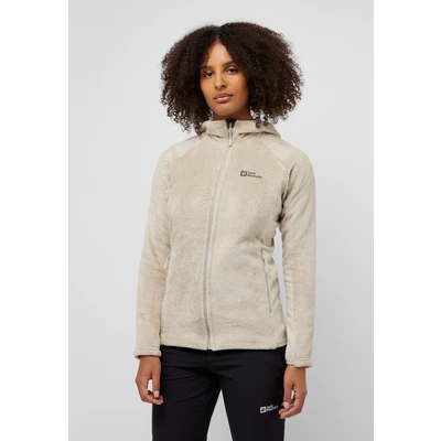 Abbildung von Jack Wolfskin Rotwand Hooded Fleecejacke, Damen, Größe: Large, Seal