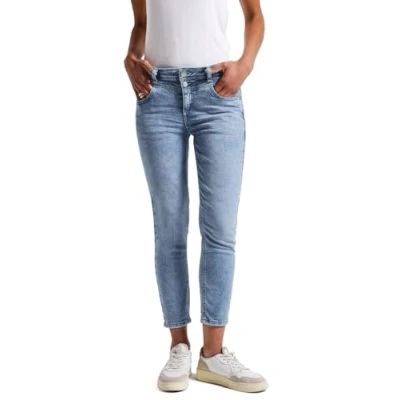 Abbildung von STREET ONE Damen A379416 Slim Fit Jeans, Light Blue Wash, 28W / 26L