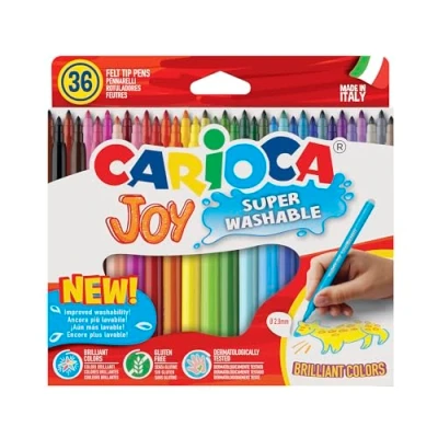Abbildung von Carioca Joy Superwashable Filzstift, abwaschbar mit feiner Spitze, 36 Stück