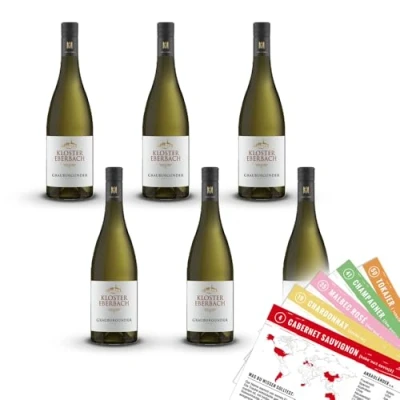 Abbildung von Kloster Eberbach Grauburgunder, trocken, sortenreines Weinpaket + VINOX Winecards (6x0,75l)