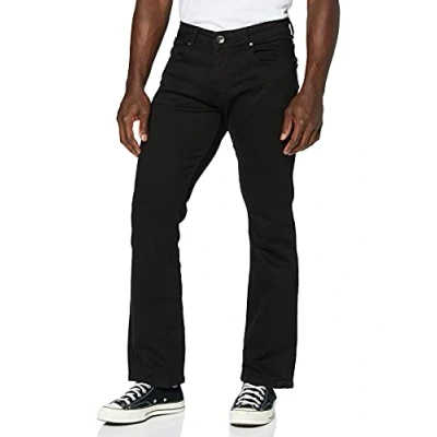 Abbildung von Enzo Herren Ez401 Bootcut Jeans, Schwarz (Black Blk), 28W / 30L