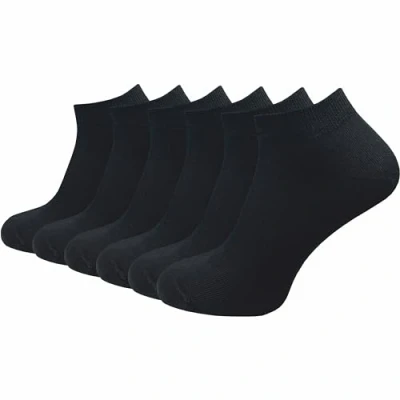 Abbildung von GAWILO Sneakersocken aus 100% Baumwolle für Damen in weiß &amp; schwarz (6 Paar) ohne drückende Naht über den Zehen atmungsaktiv absolut blickdicht