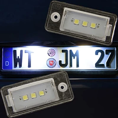 Abbildung von LED Kennzeichenbeleuchtung von Recambo kompatibel für Audi A6 C6 4F Limousine Avant Kombi