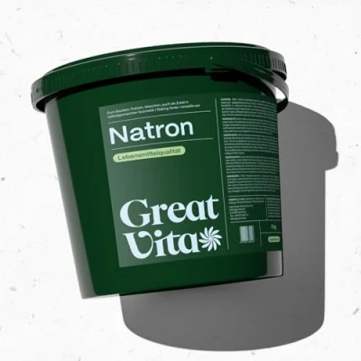 Abbildung von Natron Pulver 15 kg Backpulver E500ii Premium Qualität Ökologisches Natriumcarbonat, Hochreine Lebensmittelqualität GreatVita
