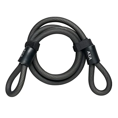 Abbildung von Kabelschloß Axa Double Loop 120/10 Schwarz