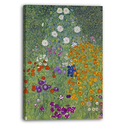 Abbildung von Printed Paintings Leinwand (80x120cm): Gustav Klimt Bauerngarten (1907)