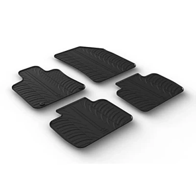 Abbildung von Gledring 0165 Fußmattensatz Gummi vorne und hinten 4 schwarz 750mm 550mm PEUGEOT: 508 II SW