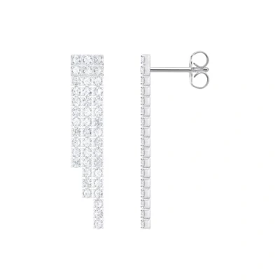 Abbildung von THOMAS SABO Paar Ohrstecker Schmuck Silber 925 Ohrringe Wasserfall, H2309 051 14, mit Zirkonia (synth)