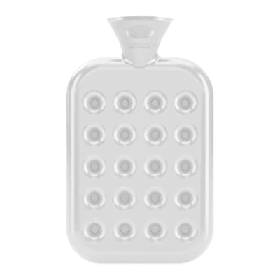 Abbildung von Fashy Wärmflasche Wärmekissen Waben wölbt sich nicht 1,2L Transparent