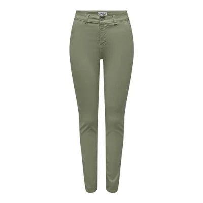 Abbildung von ONLY Onleverest Chino, Damen, Größe: Sx32, Oil green