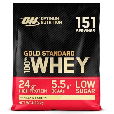 Abbildung von OPTIMUM NUTRITION Gold Standard Whey 4540g Beutel / Vanilla Ice Cream