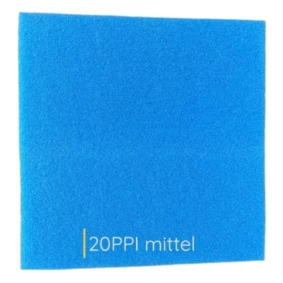 Abbildung von Koi Herdecke Aquariumfilter KH mitteler Aquarien Filterschaum blau 20 PPI 50x50x3 cm Filtermatte