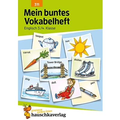 Abbildung von Mein buntes Vokabelheft. Englisch 3./4. Klasse, A5 Heft: Übungsheft: Vokabeln üben, wiederholen und festigen