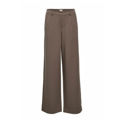 Abbildung von Object Objlisa WIDE NOOS Stoffhose, Damen, Größe: 34, Morel