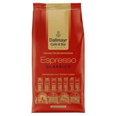 Abbildung von Dallmayr Gastronomie Espresso Classico Bohnen Kaffeebohnen entwickelt für die in premium Industriequalität *Für echte Genießer* (1 kg (1er Pack), Classico)