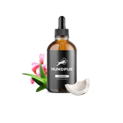 Abbildung von Hundpur Zecken Tinktur 50 ml Repellent Gegen Insektenspray Hund Ätherische Öle Zecken, Flöhe, Milben &amp; Mücken Made in Germany