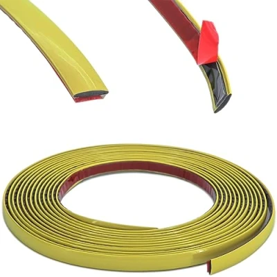 Abbildung von RECAMBO Zierleiste Gelb Vielseitig, Flexibel &amp; Selbstklebend 25mm x 5m