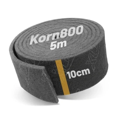 Abbildung von Schleifvlies 5 m x 100 mm Korn 800, Imprägniert für lange Haltbarkeit, Holz, Metall, Edelstahl, uvm. (Korn 800)