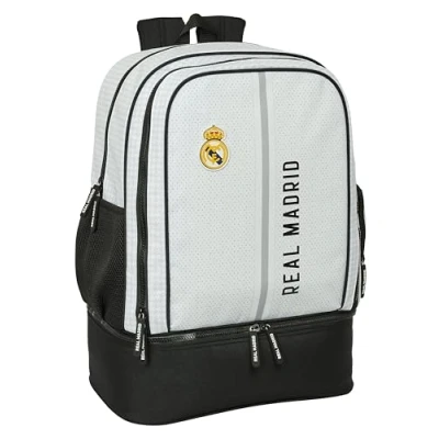 Abbildung von Real Madrid Rucksack, Sportrucksack C.F. 24/25 Weiß Grau 35 x 50 24 cm
