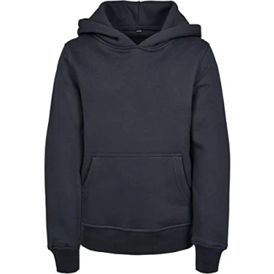 Abbildung von Build Your Brand Herren BY117 Basic Kids Hoody Hooded Sweatshirt, Marineblau, 158/164