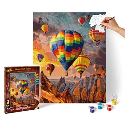 Abbildung von Schipper Malen nach Zahlen Meisterklasse Premium Heißluftballons, Made in Germany