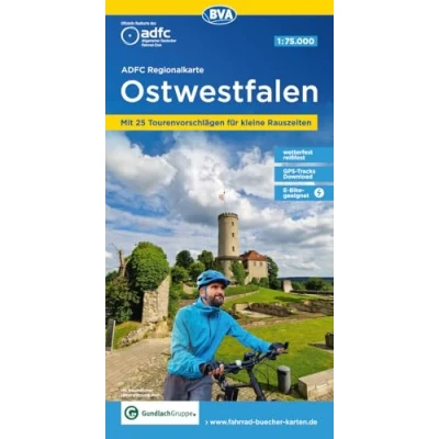 Abbildung von ADFC Regionalkarte Ostwestfalen, 1:75.000, mit Tagestourenvorschlägen, reiß und wetterfest, E Bike geeignet, GPS Tracks Download (ADFC 1:75000)