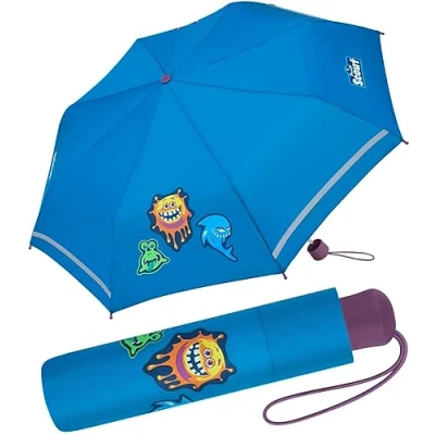 Abbildung von Scout Taschenregenschirm Funny Freaks Mini Kinderschirm, extra leicht für Kinder gemacht, reflektierend und bedruckt