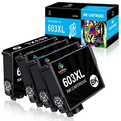 Abbildung von LeciRoba 603xl druckerpatronen Ersatz für Epson Multipack und 603 XP 2100 2150 3100 3150 4100 4150 Workforce WF 2810 WF2820 2840 2870 (4BK)