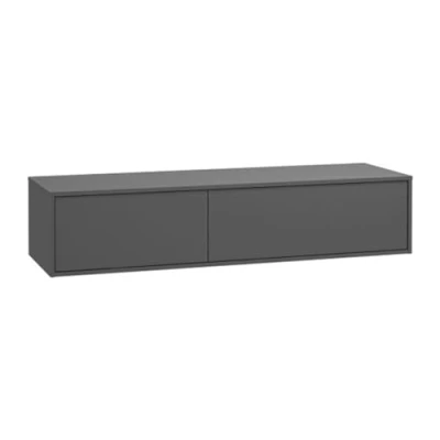 Abbildung von Vente unique Waschbeckenunterschrank hängend Anthrazit 150 cm ISAURE II