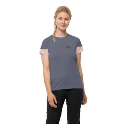 Abbildung von Jack Wolfskin Narrows T W Sport Tshirt, Damen, Größe: Small, Dolphin