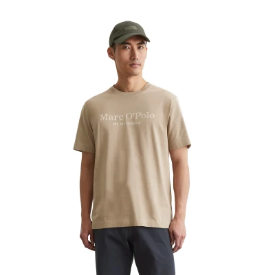 Abbildung von Marc O&#039;Polo Short Sleeve CREW NECK Classic Inside Chest Tshirt print, Herren, Größe: Large, Charleston gray