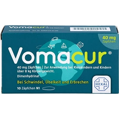 Abbildung von Vomacur 40 mg Zäpfchen 10 St