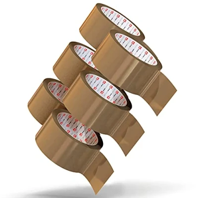 Abbildung von LILENO HOME Klebeband Braun 50mm x 66m [72 Rollen] leise abrollend Paketklebeband Breites Packband als Packing Tape Set Braunes Paketband Paket