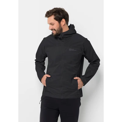 Abbildung von Jack Wolfskin Prelight 2 5 Regenjacke / wasserabweisende Jacke, Herren, Größe: XL, Black