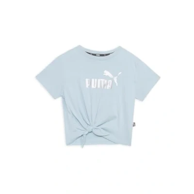 Abbildung von Puma LOGO Knotted TEE Tshirt print für Kinder, Größe: 116, Turquoise surf