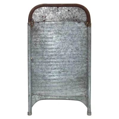 Abbildung von zeitzone Waschbrett Metall Vintage Antik Stil Waschrumpel Gewellt Zink