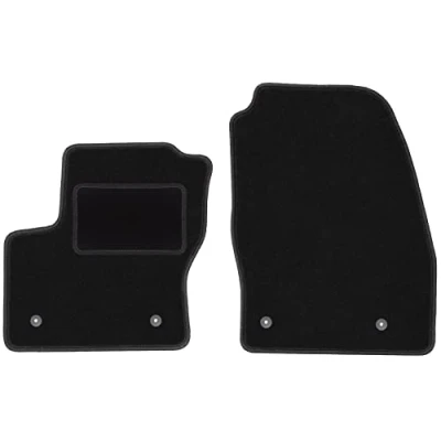 Abbildung von Wielganizator Automatte Passend für Ford C MAX MK2 Minivan 2015 2019 Velours Autozubehör Praktische Fußmatte Auto 2 teilig schwarz