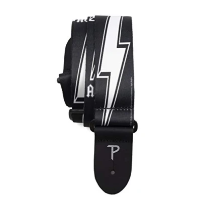 Abbildung von Perri&#039;s Leathers Ltd. Gitarrengurt Polyester AC/DC Einstellbar Für Akustik /Bass /Elektro Gitarren Made in Canada (PLLPCPDC)