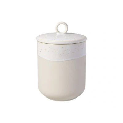 Abbildung von like. by Villeroy &amp; Boch Winter Glow Dose, Weihnachts Gebäckdose aus Premium Porzellan, 12x12x18,5cm