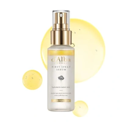 Abbildung von d&#039;alba Italian weiß Trüffel First Spray Serum Sprühen Serum, Feuchtigkeitsspendendes GesichtsSprühen, Tensidfreies, für Strahlende Haut, Hautberuhigendes, Vegan, Koreanische Hautpflege (50ml)