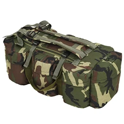 Abbildung von vidaXL Packsack 3 in 1 Seesack Armee Stil 90 L Camouflage