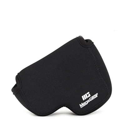 Abbildung von MegaGear Nikon Coolpix L840 Ultraleichte Kameratasche aus Neopren mit Karabiner Haken schwarz