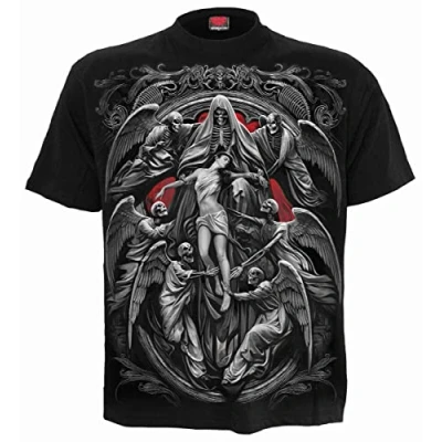 Abbildung von Spiral REAPER&#039;S Door T Shirt Schwarz L