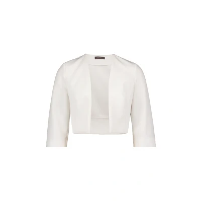 Abbildung von Vera Mont Damen Bolero Jacke mit Kellerfalten Rohweiß,42