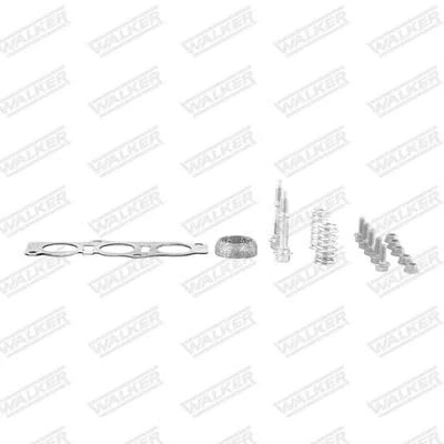 Abbildung von WALKER 87613 Montagesatz, Katalysator TOYOTA: Yaris II Schrägheck, Aygo, PEUGEOT: 107 CITROËN: C1 I