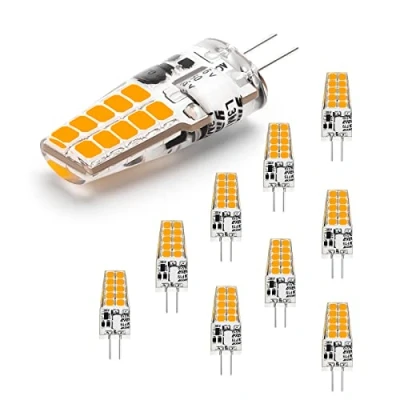 Abbildung von I SHUNFA G4 LED Lampen,AC/DC 12V Leuchtmittel G4,250LM Warmweiß 3000K Kein Flackern Glühbirne,2W Ersetzt 20W Halogenlampen,Nicht Dimmbar,für Dunstabzugshaube für die Küche,10er Pack