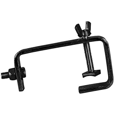 Abbildung von EUROLITE TH 50S Theaterhaken schwarz Montagehaken für 50 mm Rohr, Maximallast WLL 15 kg