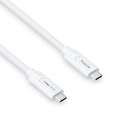 Abbildung von PureLink USB C auf Kabel, 3.1 Gen 1 mit 5 GB/s Datenübertragung, weiß, 1,50m