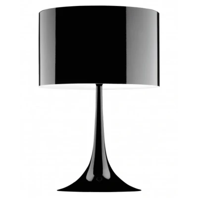 Abbildung von FLOS Spun Light T1 schwarze Tischleuchte